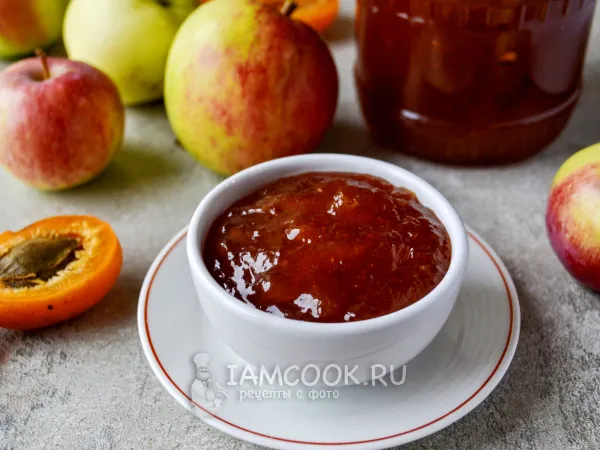 Фото блюда: Яблочно-абрикосовый джем на зиму