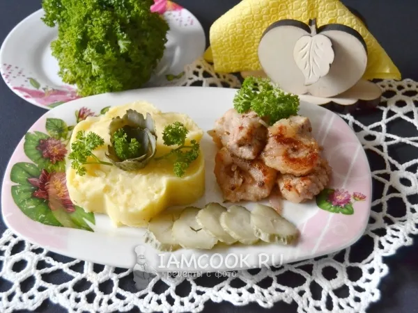 Фото блюда: Жареная свинина на сковороде