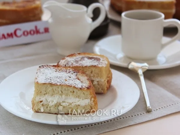 Фото готового блюда: Гренки с творогом