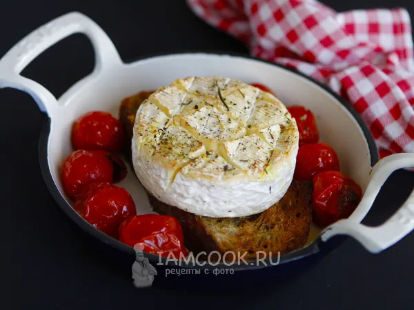 Фото блюда: Хлеб, запеченный с сыром, в духовке