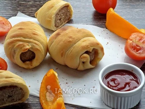 Фото готового блюда: Котлета в тесте