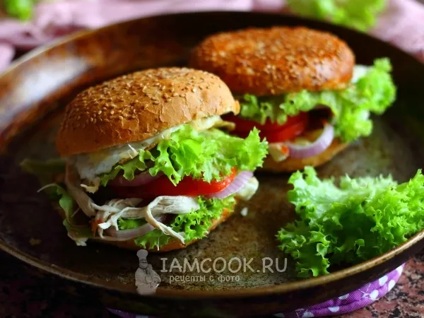 Фото блюда: Омлет-бургер