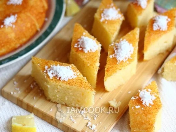 Фото готового блюда: Ревани (турецкая сладость)