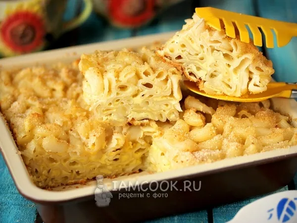 Фото блюда: Запеканка из макарон с яйцом
