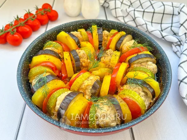 Фото блюда: Рататуй с фаршем и картошкой