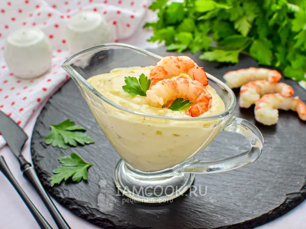 Фото блюда: Сливочно-креветочный соус