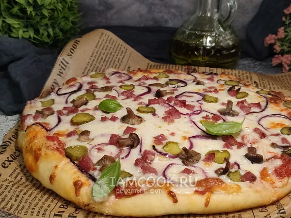 Фото блюда: Пицца на заварном тесте