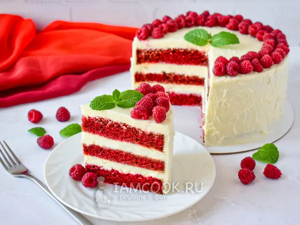 Фото блюда: Классический торт «Красный бархат»