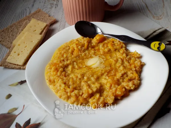Фото блюда: Каша из булгура с тыквой (на молоке)