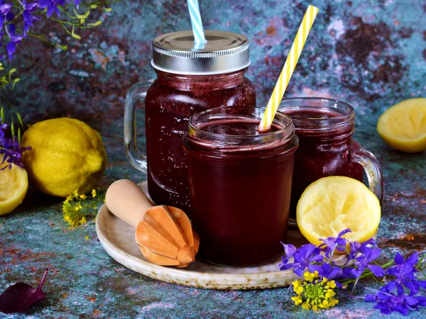 Фото блюда: Чернично-базиликовый лимонад