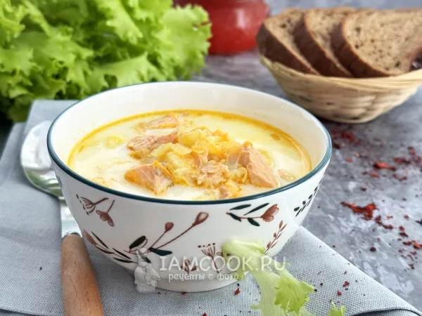 Фото готового блюда: Уха по-фински в мультиварке (со сливками)