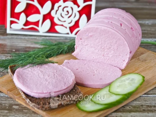 Фото блюда: Колбаса из вареной курицы в домашних условиях