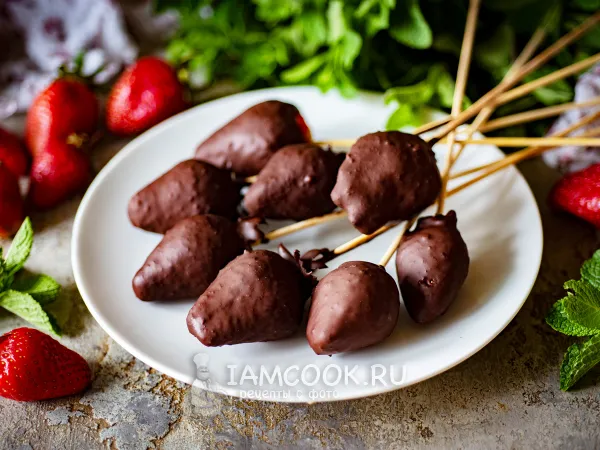 Фото блюда: ПП клубника в шоколаде