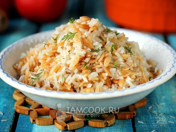 Фото блюда: Пилав из пасты орзо и риса