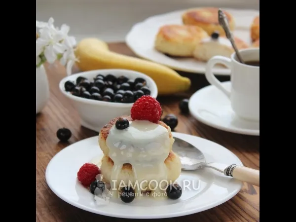 Фото блюда: Сырники с бананом без яиц