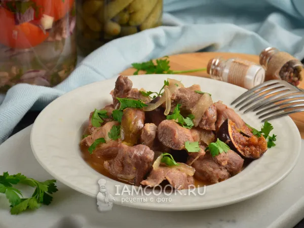 Фото готового блюда: Свинина с инжиром