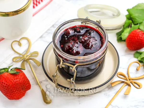 Фото блюда: Клубнично-черничное варенье