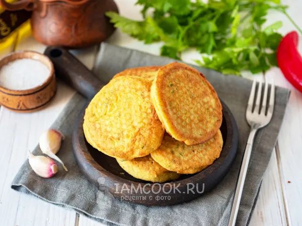 Фото блюда: Кабачковые оладьи с нутовой мукой