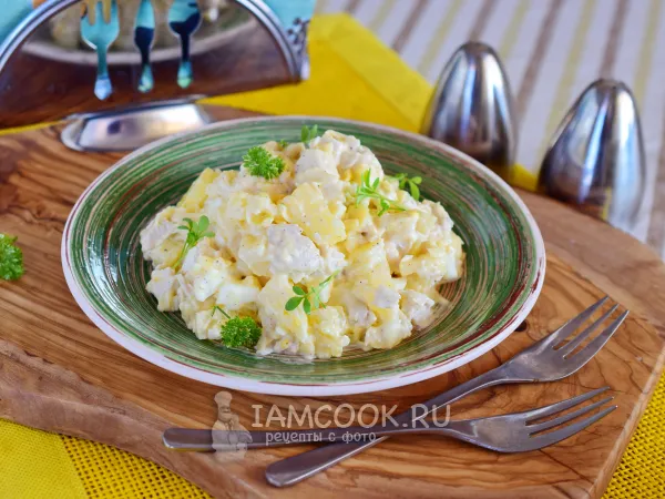 Фото готового блюда: Гавайский салат