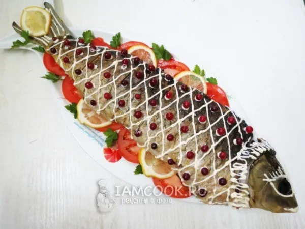 Фото готового блюда: Карп, фаршированный по-еврейски