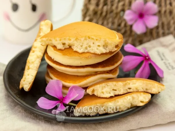 Фото готового блюда: Панкейки на сливочном сыре