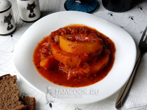 Фото блюда: Тыква в томатном соусе