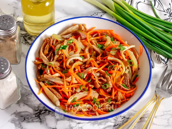 Фото готового блюда: Требуха по-корейски