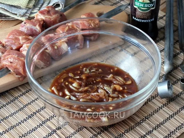 Фото готового блюда: Маринад для шашлыка с соевым соусом