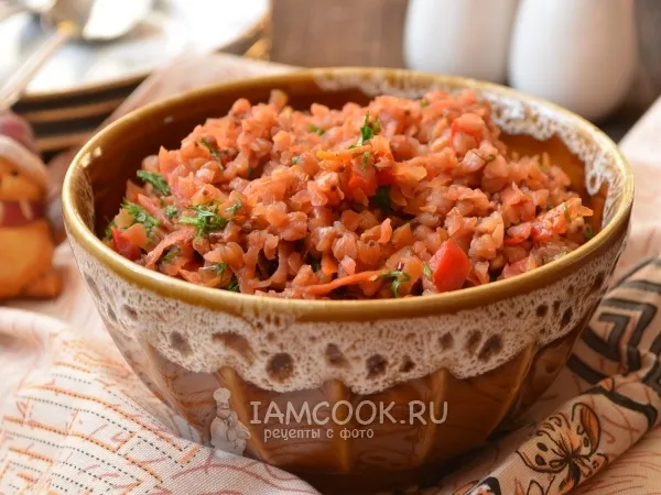 Фото блюда: Гречневая каша с овощами