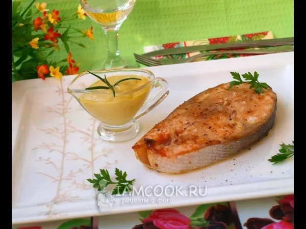 Фото блюда: Сёмга с грушёво-апельсиновым соусом