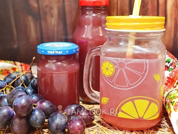 Фото блюда: Виноградный сок без соковыжималки
