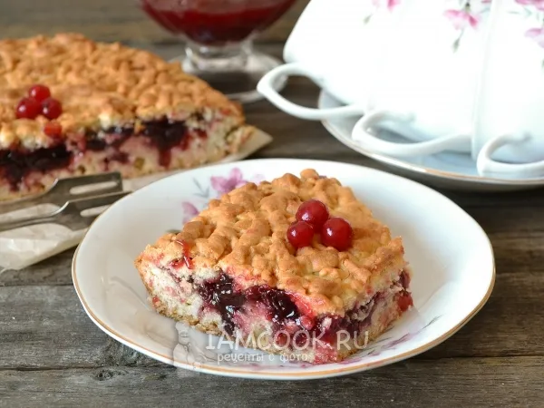 Фото блюда: Тёртый пирог с вареньем на скорую руку