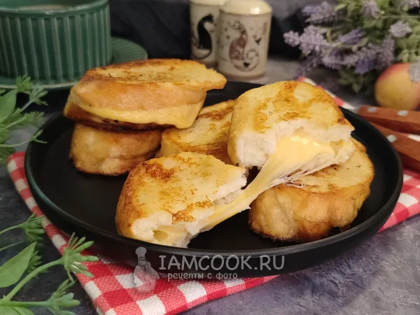 Фото блюда: Французские тосты с сыром