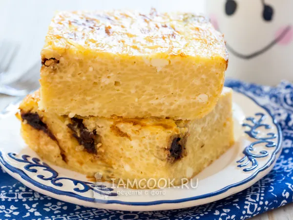 Фото блюда: Лапшевник с творогом и вяленой вишней