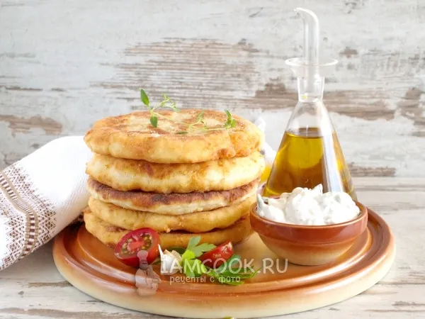 Фото готового блюда: Картофельные лепёшки на сковороде