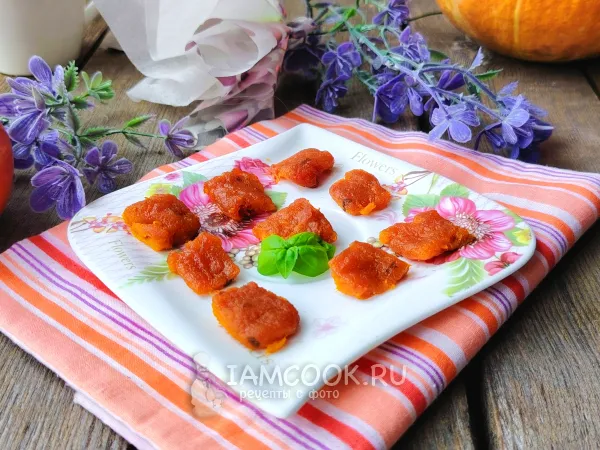 Фото блюда: Тыквенные конфеты в духовке