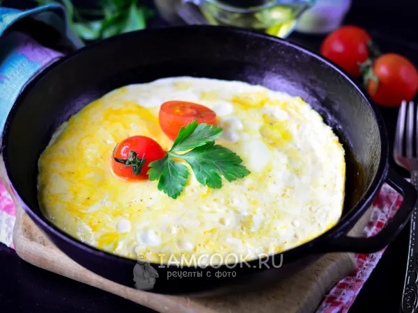 Фото готового блюда: Омлет на ряженке