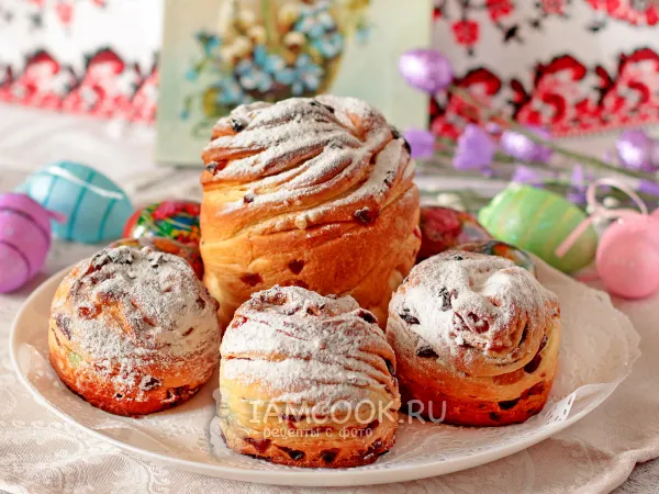 Фото готового блюда: Краффины с песочной крошкой на Пасху