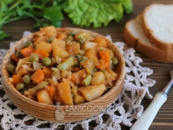 Фото блюда: Овощное рагу как в детском саду