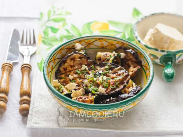 Фото блюда: Баклажаны в вафельнице