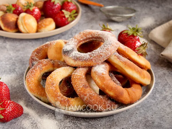 Фото готового блюда: Жареные калачи на простокваше на сковороде