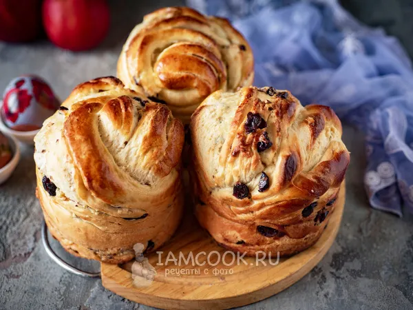 Фото готового блюда: Кулич Краффин с апельсиновым соком