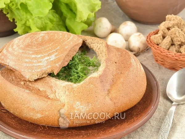 Фото блюда: Суп в хлебе