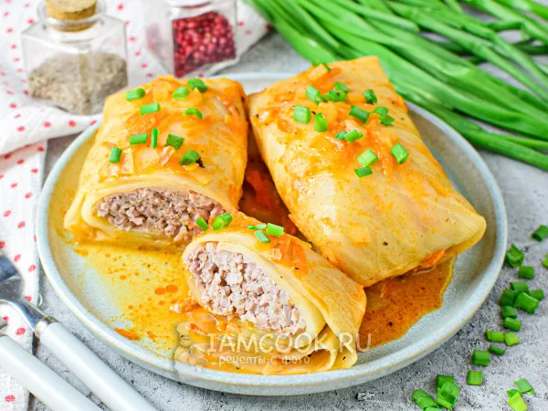 Фото блюда: Замороженные голубцы в мультиварке