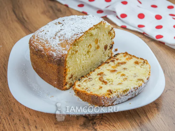 Фото блюда: Кекс на сметане в хлебопечке