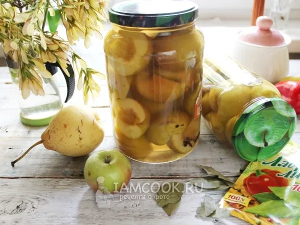 Фото блюда: Яблоки, маринованные на зиму с уксусом