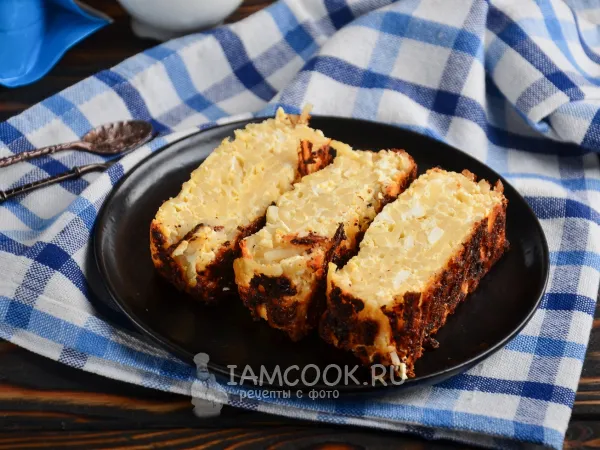 Фото блюда: Запеканка с вермишелью и творогом