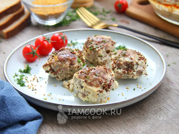 Фото готового блюда: Тефтели в горчичном соусе
