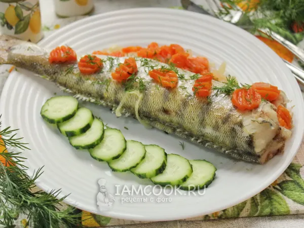 Фото блюда: Судак в рукаве в духовке (целиком)