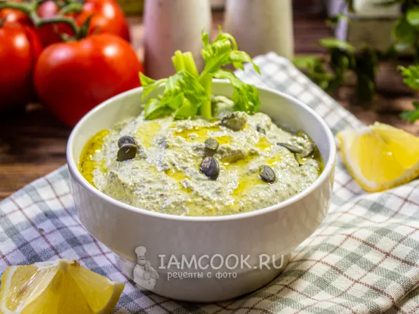 Фото блюда: Соус из тыквенных семечек для салата